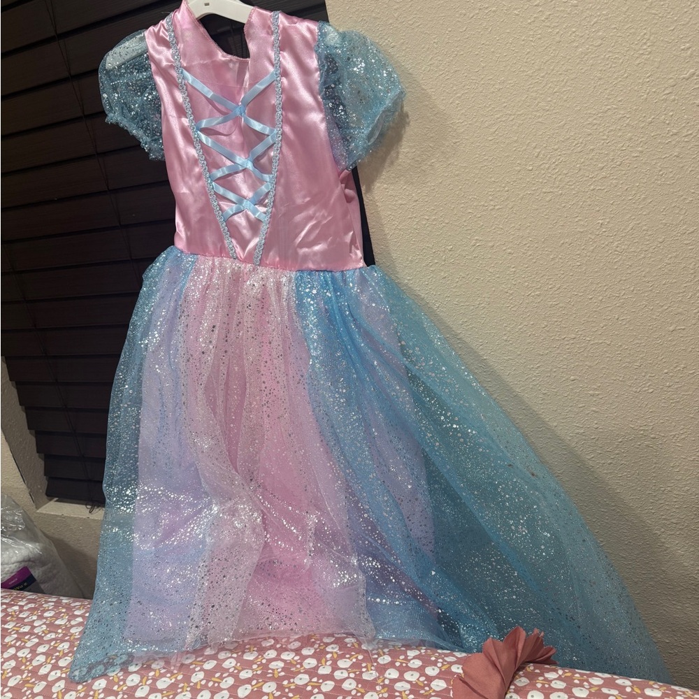 Sparkling Pink and Blue Princess Costume